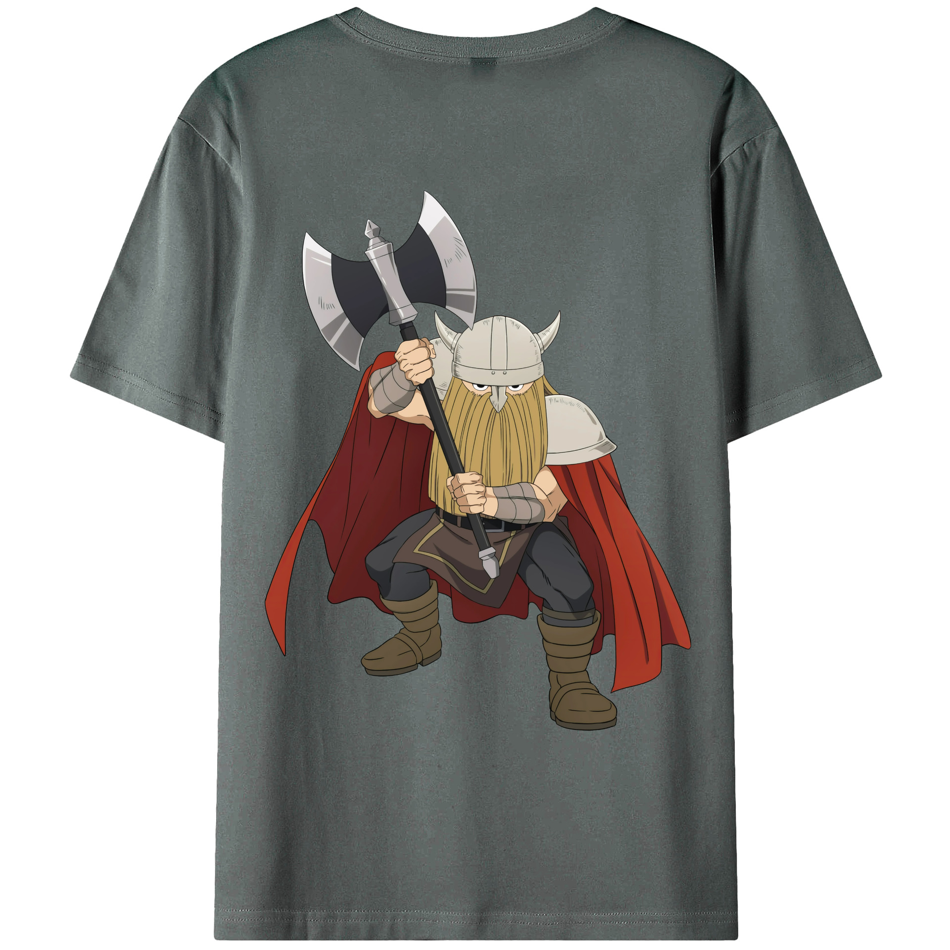 （画像用） 葬送のフリーレン Frieren 綿100％ メンズ半袖Tシャツ（バックプリント） 通気性